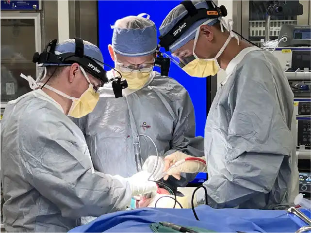 Dr. Logan Sardzinski performing surgery